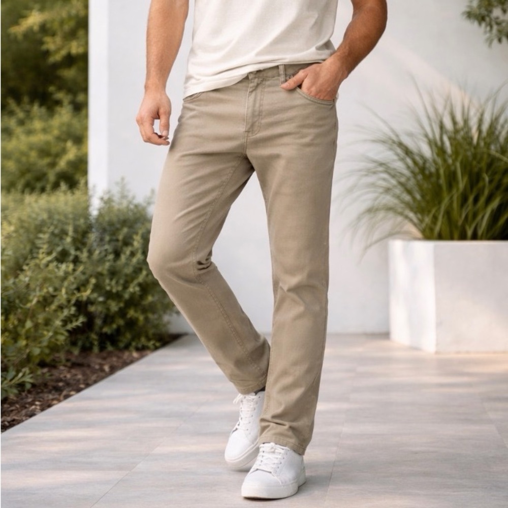Faherty Khaki Straight Jeans Men’s Size 30 Premium Stretch Pants